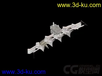 3D打印模型古堡廊桥的图片