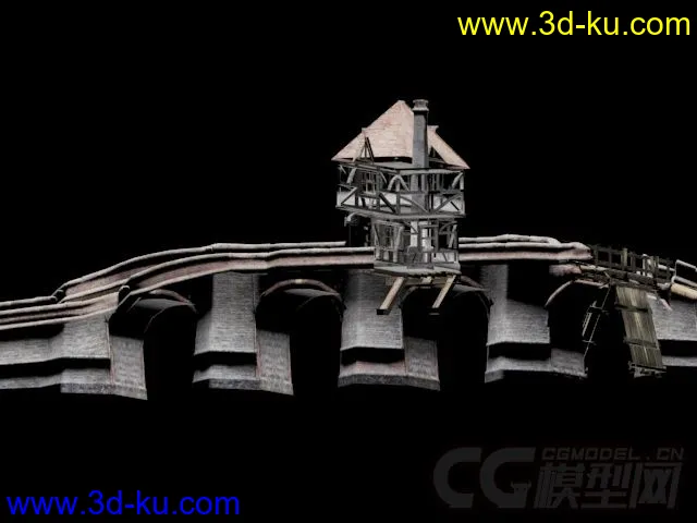 古堡廊桥模型的图片3