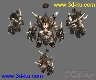 3D打印模型一只大野猪仔的图片