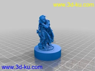 卖花的小姑娘 3D打印模型  STL格式的图片