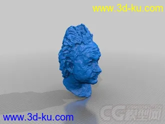 阿尔伯特爱因斯坦  3D打印模型 STL格式的图片