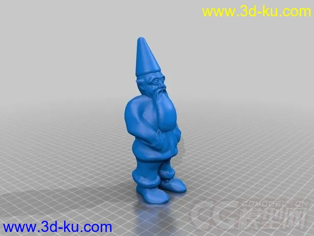 大胡子老人 3D打印模型 STL格式的图片2