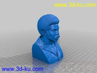 布莱克半身像  3D打印模型  STL格式的图片