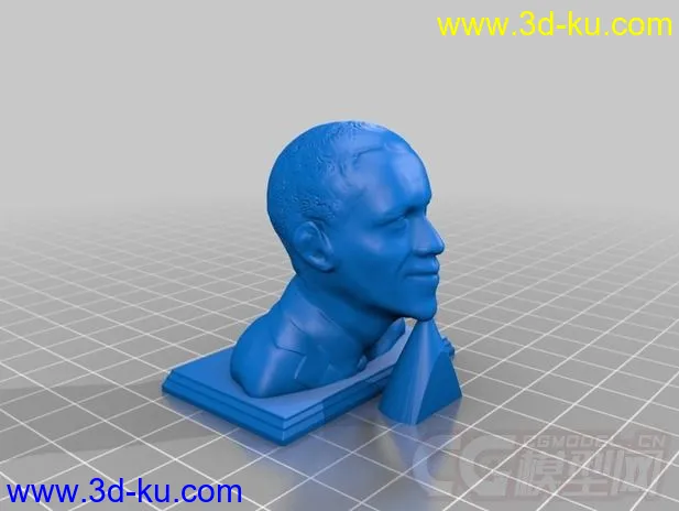 奥巴马总统 3D打印模型  STL格式的图片2