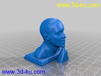 奥巴马总统 3D打印模型  STL格式的图片