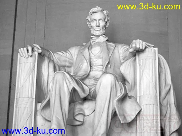 林肯总统 3D打印模型  STL格式的图片3