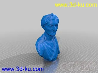 牧师半身像 3D打印模型  STL格式的图片