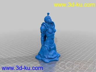 女骑士 3D打印模型  STL格式的图片