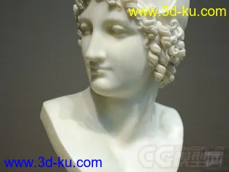 帕丽斯半身像 3D打印模型  STL格式的图片