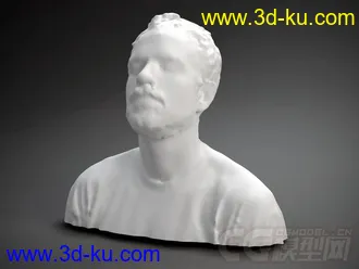 歌手人物头像 3D打印模型 STL格式的图片
