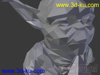 多边形尤达 3D打印模型的图片