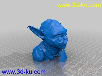 多边形尤达 3D打印模型的图片