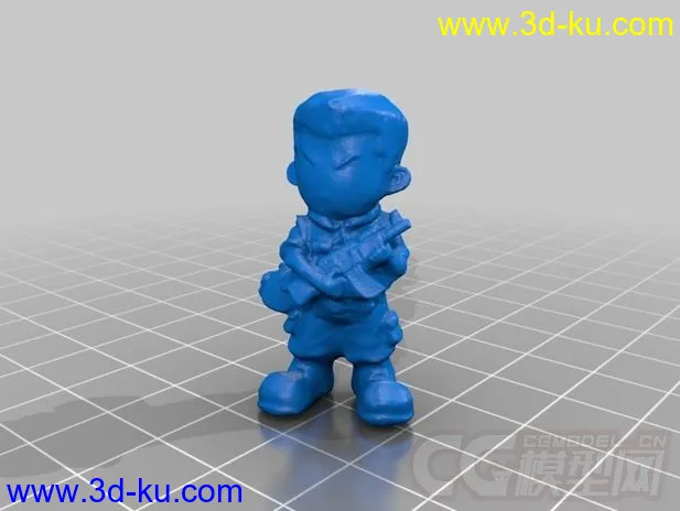 士兵男孩  3D打印模型的图片1