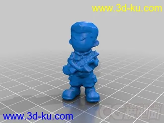 士兵男孩  3D打印模型的图片