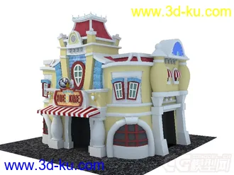 3D打印模型迪士尼乐园卡通建筑FIVE DIME的图片