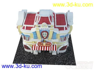 3D打印模型迪士尼乐园卡通建筑FIVE DIME的图片