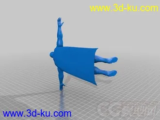 超人模型 3D打印模型  STL格式的图片