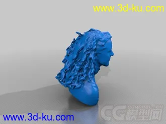西尔纪尧姆半身像 3D打印模型  STL格式的图片