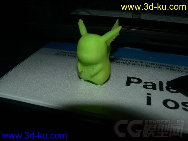 动画皮卡丘 3D打印模型 STL格式的图片1