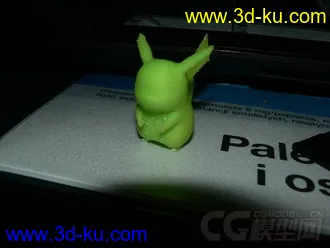 动画皮卡丘 3D打印模型 STL格式的图片