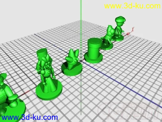 超级马里奥象棋 3D打印模型 STL格式的图片2