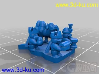 三大国王模型 3D打印模型 STL格式的图片