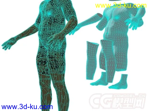 人偶模型 3D打印模型 STL格式的图片3