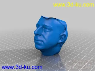 人物头像 3D打印模型 STL格式的图片