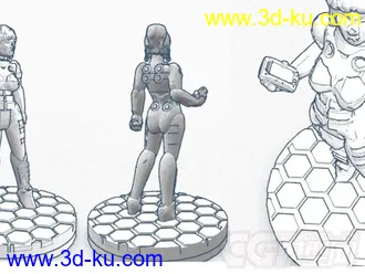 亚历山德拉塑像 3D打印模型 STL格式的图片