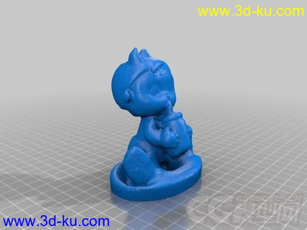 小娃娃 3D打印模型 STL格式的图片2