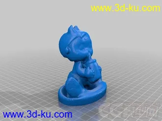 小娃娃 3D打印模型 STL格式的图片