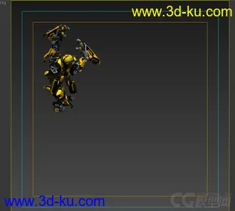 3D打印模型大黄蜂变形动画带贴图MAX文件的图片