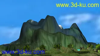 3D打印模型凤凰+山+水+小木屋街的图片