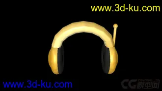 3D打印模型黄金耳麦的图片