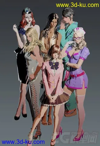 Killer Is Dead 杀手已死全套模型 精品收集 总共含17位独立角色的图片