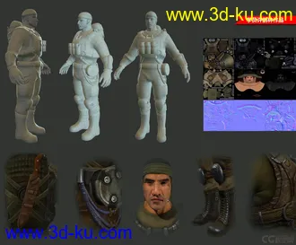 3D打印模型战士的图片