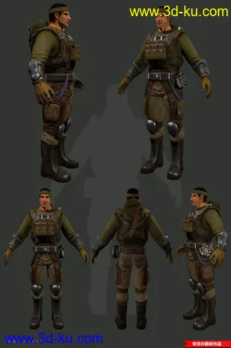 3D打印模型战士的图片