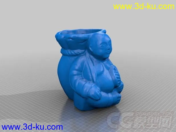 背背篓的佛像 3D打印模型 STL格式的图片1