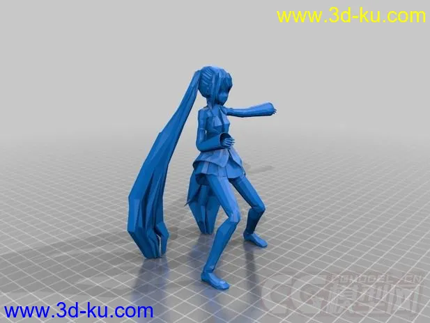 初音未来 3D打印模型 STL格式的图片1