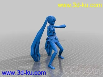 初音未来 3D打印模型 STL格式的图片