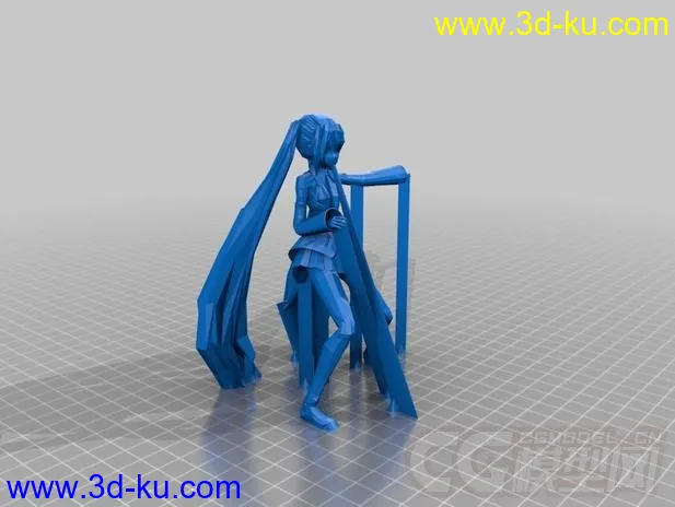 初音未来 3D打印模型 STL格式的图片2