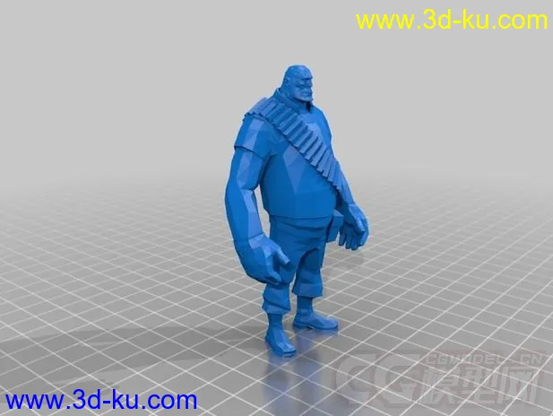 大力士人物 3D打印模型 STL格式的图片1