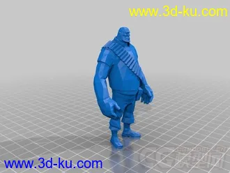 大力士人物 3D打印模型 STL格式的图片