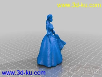 公主 3D打印模型 STL格式的图片