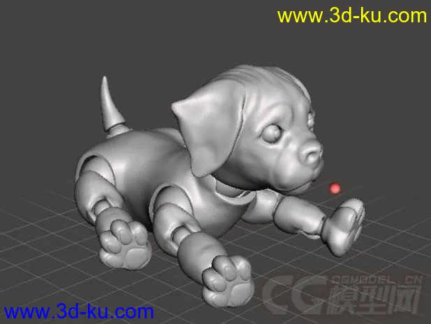 机械狗 3D打印模型 STL格式的图片3