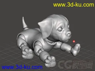 机械狗 3D打印模型 STL格式的图片