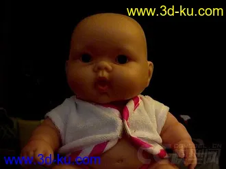 可爱的婴儿 3D打印模型 STL格式的图片