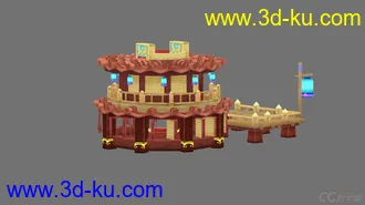 3D打印模型Q版开通房子的图片