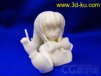 美少女半身像 3D打印模型 STL格式的图片