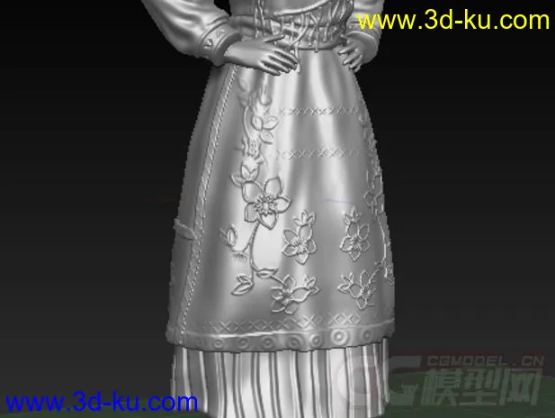 葡萄牙舞者 3D打印模型 STL格式的图片2